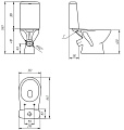 Унитаз напольный Cersanit FLAVIS (A64288) 031 3/6 DPL EO slim 64288 с сиденьем Унитаз напольный Cersanit FLAVIS (A64288) 031 3/6 DPL EO slim 64288 с сиденьем