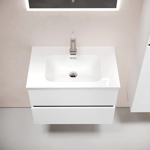 Тумба под раковину Sancos Urban UR70W 690х450х550 белый глянец, подвесная Тумба под раковину Sancos Urban UR70W 690х450х550 белый глянец, подвесная