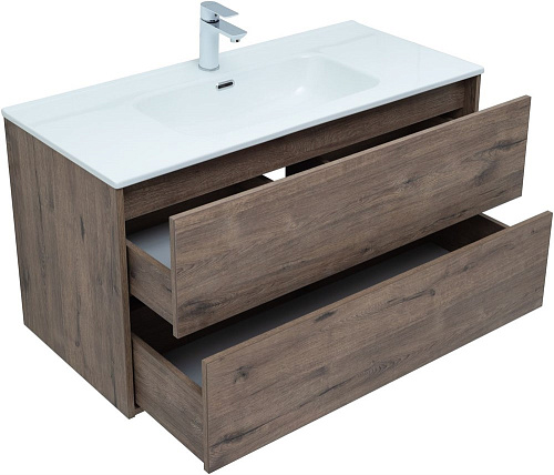 Тумба под раковину Aquanet Lino 100 (Flat) дуб веллингтон 00287545 Тумба под раковину Aquanet Lino 100 (Flat) дуб веллингтон 00287545