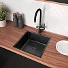 Кухонная мойка Lemark OLANGA 440 из нержавеющей стали, черный матовый 9932124 Кухонная мойка Lemark OLANGA 440 из нержавеющей стали, черный матовый 9932124