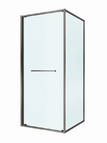 Душевой уголок CEZARES LUX-A-FS-1-100-C-GM 100x100 см, профиль оружейная сталь, стекло прозрачное Душевой уголок CEZARES LUX-A-FS-1-100-C-GM 100x100 см, профиль оружейная сталь, стекло прозрачное