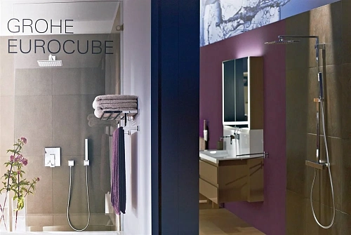 Верхний душ GROHE Euphoria Cube, 1 режим, диаметр 152 мм, хром (27705000) Верхний душ GROHE Euphoria Cube, 1 режим, диаметр 152 мм, хром (27705000)