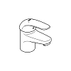 Смеситель для раковины GROHE Euroeco (32734000) хром Смеситель для раковины GROHE Euroeco (32734000) хром