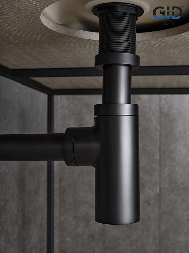 Сифон для раковины Gid G-74BL 75503S черный матовый Сифон для раковины Gid G-74BL 75503S черный матовый