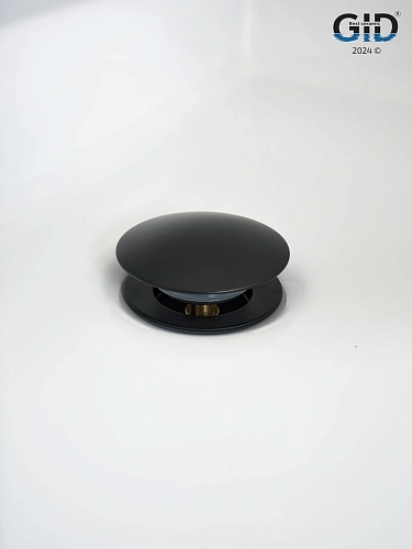 Донный клапан Gid без перелива G-55BM 76602K черный матовый 7x7x10 Донный клапан Gid без перелива G-55BM 76602K черный матовый 7x7x10