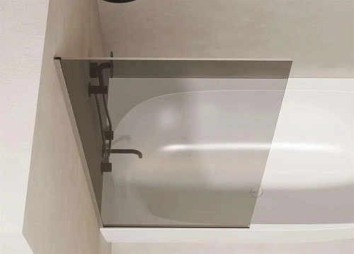 Шторка на ванну Salini ATRIO тонированное (silver) 22201S Шторка на ванну Salini ATRIO тонированное (silver) 22201S