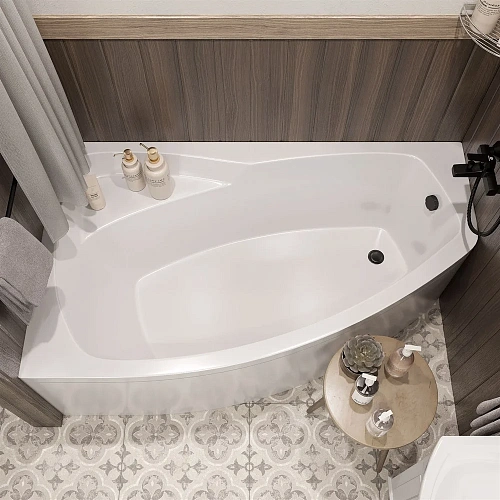 Акриловая ванна STWORKI Монтре 150x90 L, с каркасом 557120 Акриловая ванна STWORKI Монтре 150x90 L, с каркасом 557120