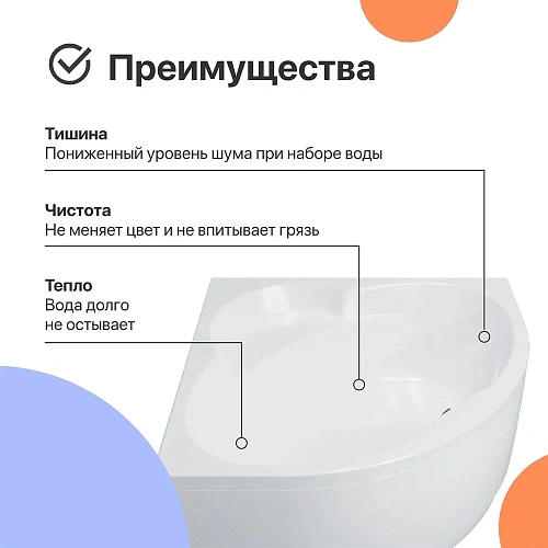 Акриловая ванна DIWO Архангельск 150x150 с каркасом 567997 Акриловая ванна DIWO Архангельск 150x150 с каркасом 567997