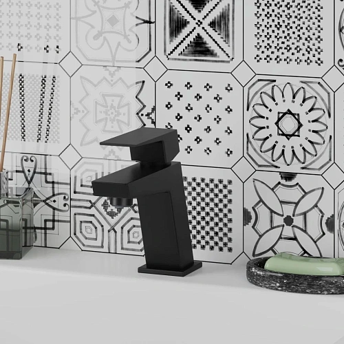 Смеситель для раковины Paini Torre 98YO205 без донного клапана, черный Смеситель для раковины Paini Torre 98YO205 без донного клапана, черный