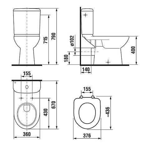Унитаз напольный Jika Deep by Jika компакт с горизонтальным выпуском 8.2261.6.000.242.9 без сиденья Унитаз напольный Jika Deep by Jika компакт с горизонтальным выпуском 8.2261.6.000.242.9 без сиденья