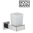Полотенцедержатель BOCH MANN BM10650 CR-F25-H06 из нержавеющей стали со стаканом для зубных щеток, нержавеющая сталь Полотенцедержатель BOCH MANN BM10650 CR-F25-H06 из нержавеющей стали со стаканом для зубных щеток, нержавеющая сталь