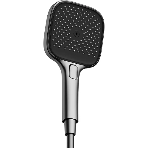 Душевая лейка Sancos Nok square SC6002GG 125x125 мм, 3 режима, воронёная сталь/черный матовый Душевая лейка Sancos Nok square SC6002GG 125x125 мм, 3 режима, воронёная сталь/черный матовый