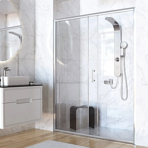 Душевая дверь Taliente 120x185см, прозрачное стекло 6мм, профиль хром TA-120CP Душевая дверь Taliente 120x185см, прозрачное стекло 6мм, профиль хром TA-120CP