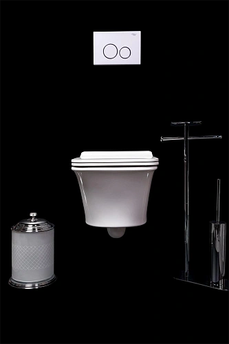 Унитаз подвесной Boheme Mirage глянец белый 965-W Унитаз подвесной Boheme Mirage глянец белый 965-W