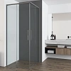 Душевой уголок Vincea Ultima VSS-7UL8090CLGM 800x900 вороненая сталь, стекло прозрачное