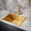 Кухонная мойка Milacio Denia 58 Steel (MC.77458) золото Кухонная мойка Milacio Denia 58 Steel (MC.77458) золото