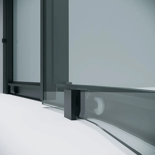 Душевой уголок GROSSMAN Cosmo 301.K33.02.9090.21.00 (90x90x195) полукруг,раздвижн,черн.матов,стекло прозрачн Душевой уголок GROSSMAN Cosmo 301.K33.02.9090.21.00 (90x90x195) полукруг,раздвижн,черн.матов,стекло прозрачн