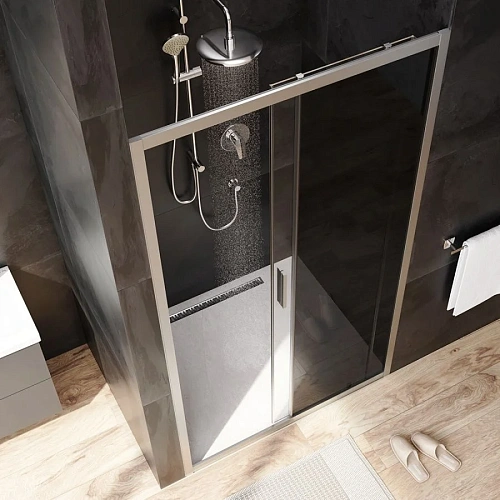 Душевая дверь AM.PM Gem W90G-110-1-195MG 110х195, стекло тонированное, профиль хром матовый Душевая дверь AM.PM Gem W90G-110-1-195MG 110х195, стекло тонированное, профиль хром матовый