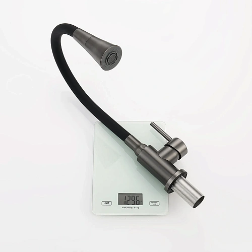 Смеситель для кухни Splenka S201.4306.09 с гибким изливом, графит Смеситель для кухни Splenka S201.4306.09 с гибким изливом, графит