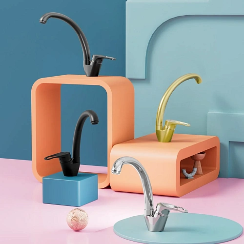 Смеситель для кухни Splenka S202.41.06, черный Смеситель для кухни Splenka S202.41.06, черный