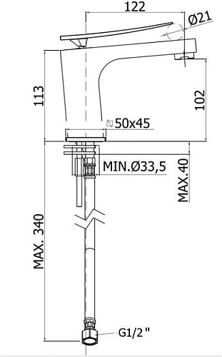 Смеситель для раковины Paffoni Elys ELY071CR Смеситель для раковины Paffoni Elys ELY071CR
