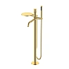 Смеситель для ванны Boheme STICK напольный GOLD SPIRALE 129-GG.4 Смеситель для ванны Boheme STICK напольный GOLD SPIRALE 129-GG.4