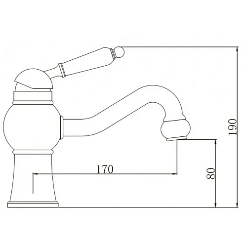 Смеситель для раковины Kaiser 61211 Смеситель для раковины Kaiser 61211