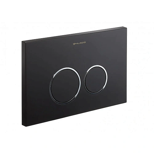 Клавиша смыва Milacio Standart MCU.204 две кнопки, механическая, черный/кольца хром R-style Клавиша смыва Milacio Standart MCU.204 две кнопки, механическая, черный/кольца хром R-style