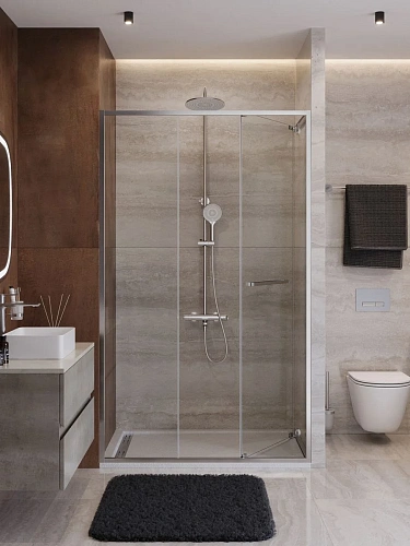 Душевая дверь CEZARES LUX-B-FS-11-130-C-CR 130 см, профиль хром, стекло прозрачное Душевая дверь CEZARES LUX-B-FS-11-130-C-CR 130 см, профиль хром, стекло прозрачное