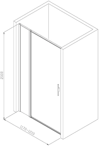 Душевая дверь Allen Brau Priority 120 3.31031.00 хром Душевая дверь Allen Brau Priority 120 3.31031.00 хром