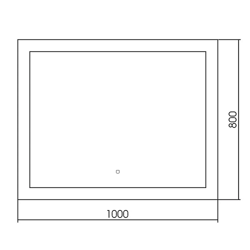 Зеркало ABBER See AG6107SL-1.0 с подсветкой, сенсор, диммер Зеркало ABBER See AG6107SL-1.0 с подсветкой, сенсор, диммер