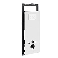 Детальная картинка товара «инсталляция для унитаза wasserkraft salm 27tlt.010.me.wh.wm02 с клавишей смыва белый»