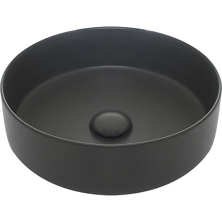 Раковина AQUAme AQM5012 накладная круглая, цвет темно-серый матовый 355x355x120 AQM5012MDG