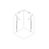 Душевой уголок Ceruttispa VICTORIA120B без поддона 90x120x195 Душевой уголок Ceruttispa VICTORIA120B без поддона 90x120x195