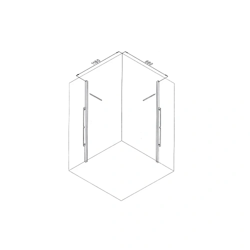 Душевой уголок Ceruttispa VICTORIA120B без поддона 90x120x195 Душевой уголок Ceruttispa VICTORIA120B без поддона 90x120x195