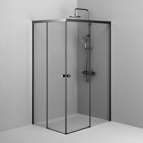 Душевой уголок AM.PM X-joy W94G-403-120290-BТ1К 120x90 черный матовый, стекло прозрачное Душевой уголок AM.PM X-joy W94G-403-120290-BТ1К 120x90 черный матовый, стекло прозрачное