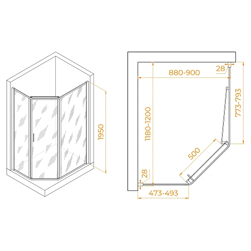 Душевой уголок RGW PA-86S 900x1200 мм 38088692-111 Душевой уголок RGW PA-86S 900x1200 мм 38088692-111