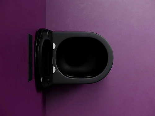 Унитаз подвесной Ceramica Nova ULMA CN4006TMB черный матовый Унитаз подвесной Ceramica Nova ULMA CN4006TMB черный матовый