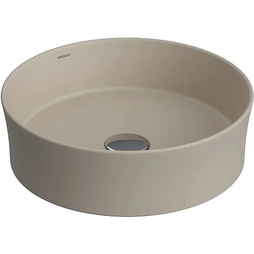 Раковина BERGES Ego SL накладная, Ø 38 см, матовый жасмин 181071 Раковина BERGES Ego SL накладная, Ø 38 см, матовый жасмин 181071