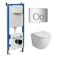 Комплект инсталляции GROSSMAN 900.K31.01.000 с клавишей смыва 700.K31.05.10M.10M и унитазом GROSSMAN GR-4455S арт.97.4455S.05.10M Комплект инсталляции GROSSMAN 900.K31.01.000 с клавишей смыва 700.K31.05.10M.10M и унитазом GROSSMAN GR-4455S арт.97.4455S.05.10M
