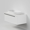 Тумба под раковину La Fenice Elba Bianco 100 NFNC-01-ELB-B-100-3-GG белая матовая с белой столешницей