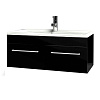 Тумба с раковиной Aquaton Мадрид 100 М черный глянец 1A1280K0MA950 с двумя ящиками Тумба с раковиной Aquaton Мадрид 100 М черный глянец 1A1280K0MA950 с двумя ящиками