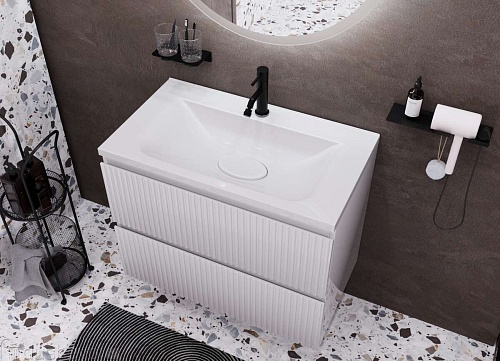 Тумба с раковиной Эстет Bali Wave 105 ФР-00018124 650х450 подвесная 2 ящика Тумба с раковиной Эстет Bali Wave 105 ФР-00018124 650х450 подвесная 2 ящика