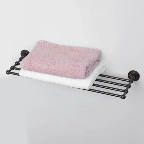 Полка WasserKRAFT Isar K-7311 для полотенец темная бронза Полка WasserKRAFT Isar K-7311 для полотенец темная бронза