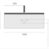 Тумба под раковину Armadi Art QUATRO 1 100CM OAK ANTHRACITE профиль ANTHRACITE 790-M1-100-OA-A Тумба под раковину Armadi Art QUATRO 1 100CM OAK ANTHRACITE профиль ANTHRACITE 790-M1-100-OA-A