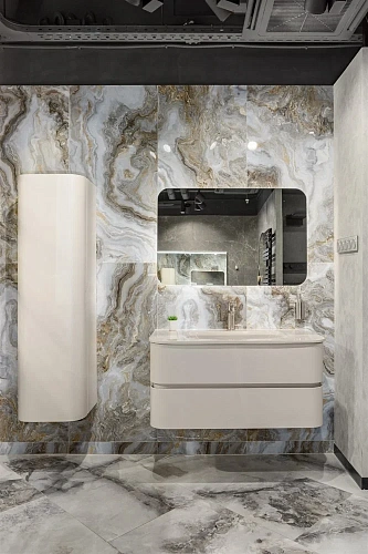 Тумба с раковиной Armadi Art OVALE 100 см MATT CASHMERE OV0020200-100 Тумба с раковиной Armadi Art OVALE 100 см MATT CASHMERE OV0020200-100