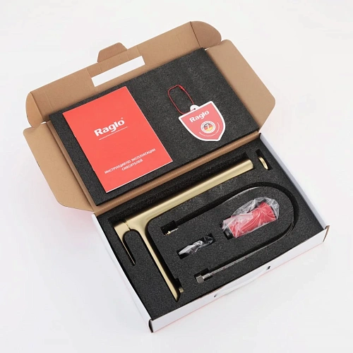 Смеситель для раковины Raglo R03.15.03, золотой сатин Смеситель для раковины Raglo R03.15.03, золотой сатин