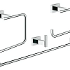 Комплект аксессуаров GROHE Essentials Cube (4 предмета), хром (40778001) Комплект аксессуаров GROHE Essentials Cube (4 предмета), хром (40778001)