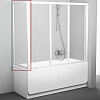 Картинка анонса товара «боковая стенка для ванны ravak apsv 70 supernova 95010102z1 (белый+транспарент)»