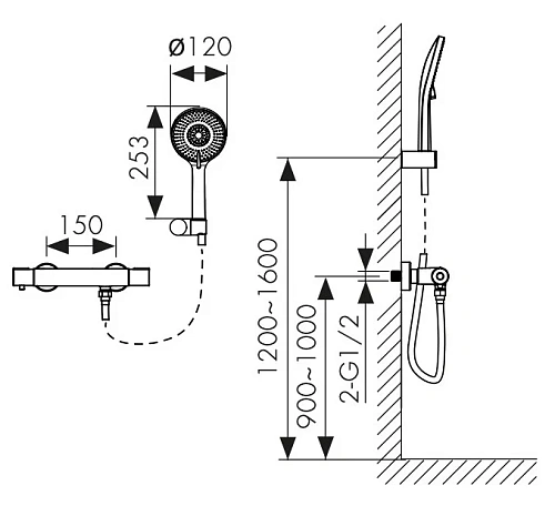 Смеситель для ванны Kaiser Serio 05377-3 с термостатом Шлифованное золото Смеситель для ванны Kaiser Serio 05377-3 с термостатом Шлифованное золото